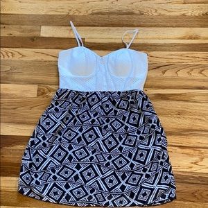 Rue21 - Midi Black & White Dress XL